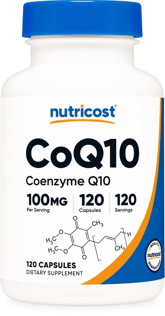 Nutricost CoQ10 100mg – 120 Cápsulas | Saúde do Coração e Energia | Não-OGM