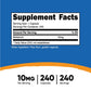 Nutricost Melatonin 10mg – 240 Capsules | Natural Sleep Supplement | Gluten Free and Non-GMO