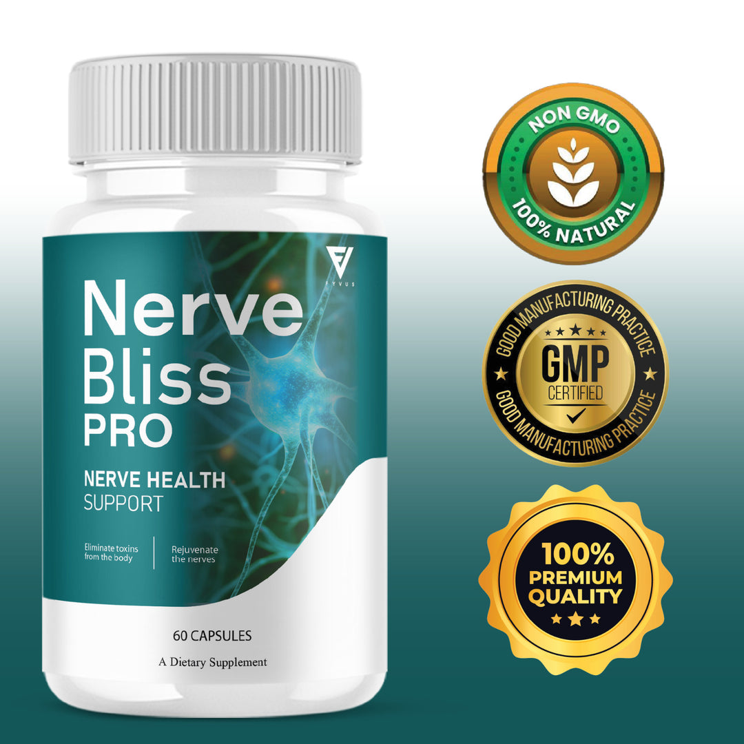 (2 Pack) Nerve Bliss Pro Nerve Support Supplement NerveBliss Pro (120 Capsules)