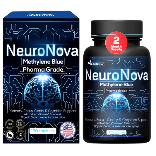Methylene Blue Capsules – Cognitive & Memory Support – 120ct