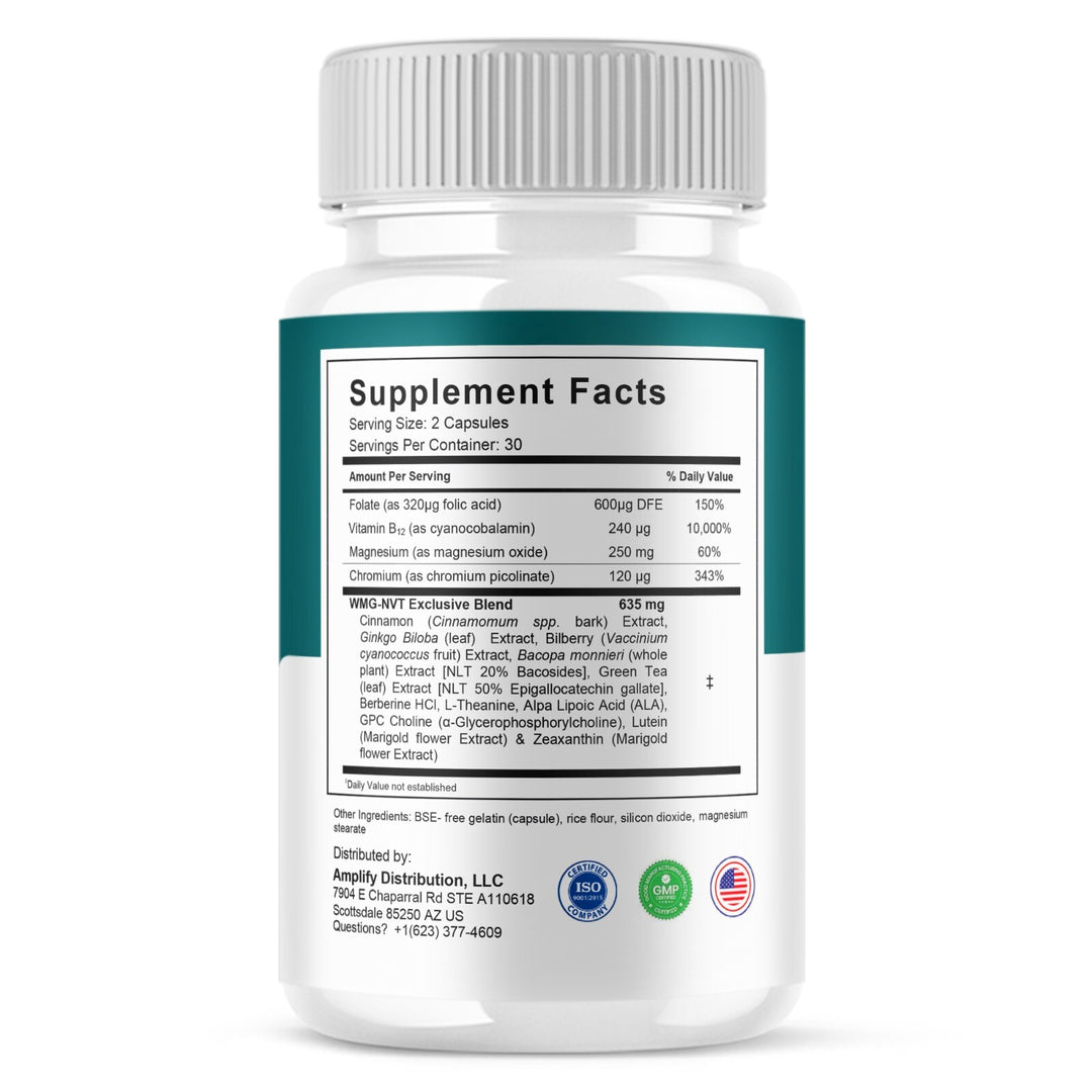 (2 Pack) Nerve Bliss Pro Nerve Support Supplement NerveBliss Pro (120 Capsules)