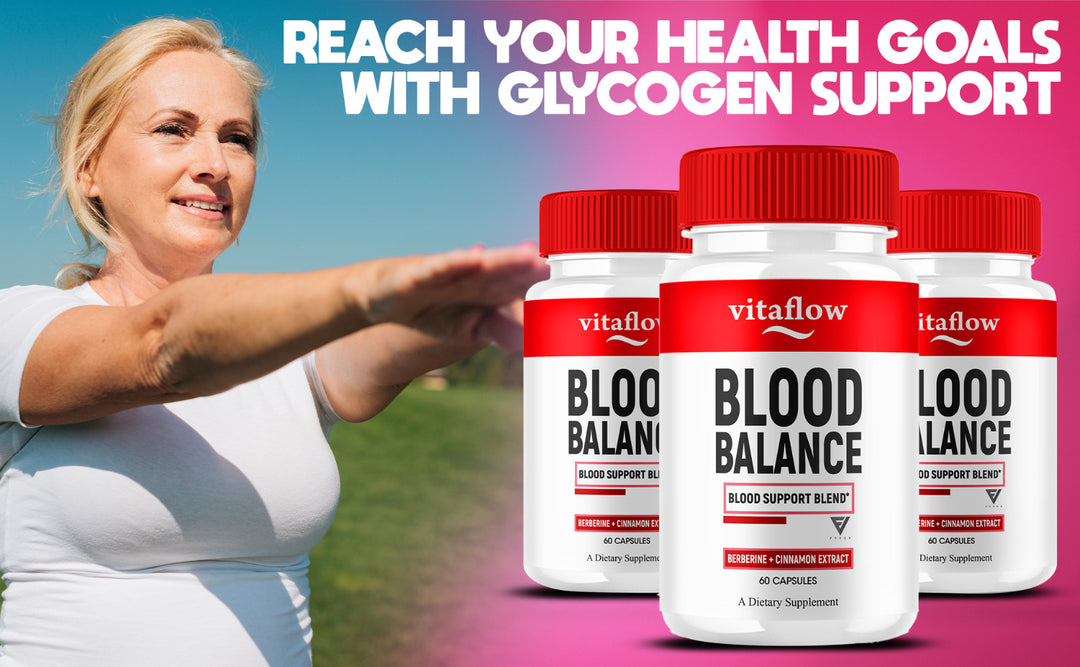 (2 Pack) VitaFlow Glycogen Support Supplement Vita Flow Capsules (120 Capsules)