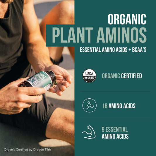 Organic Vegan Essential Amino Acids EAAs and BCAAs 100% Raw – Plant Protein