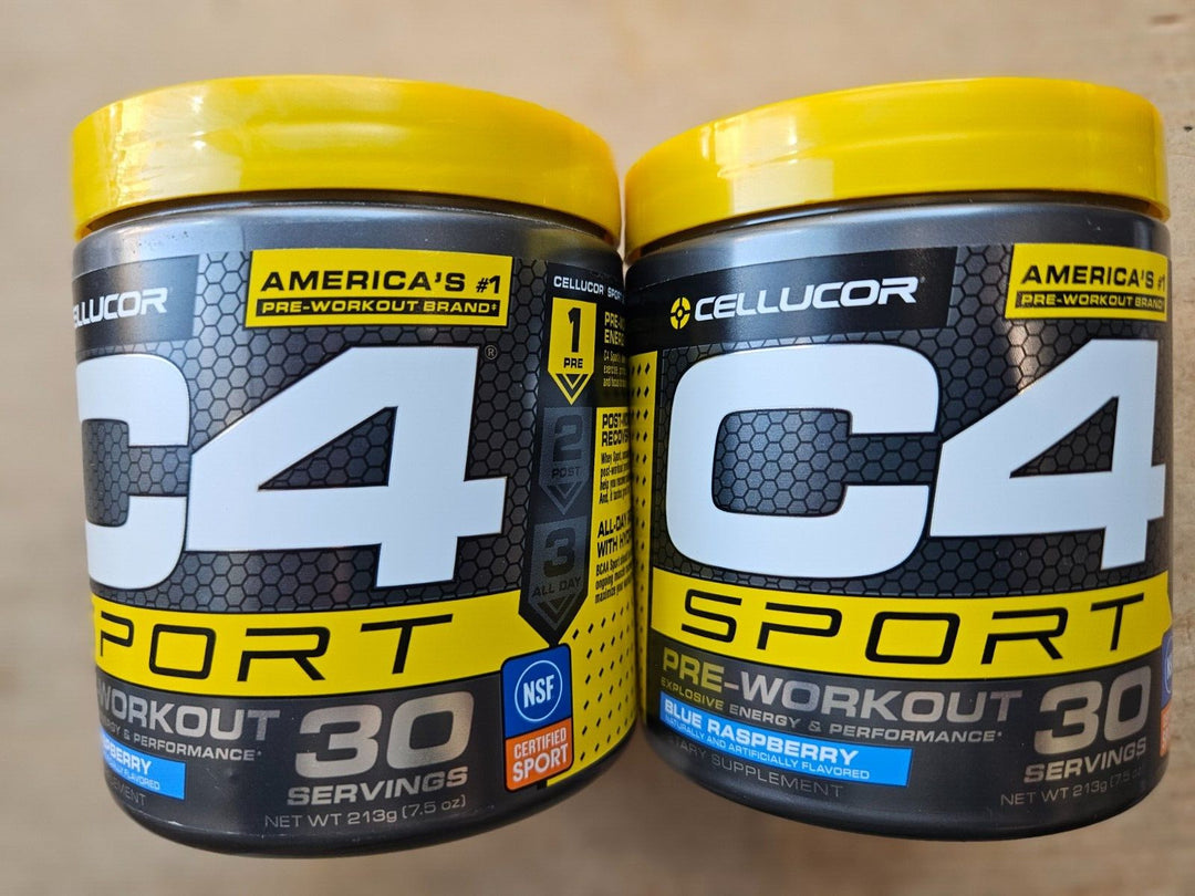 CELLUCOR C4 SPORT Blue Raspberry Pre-Workout - 60 Servings! Exp: 10/25
