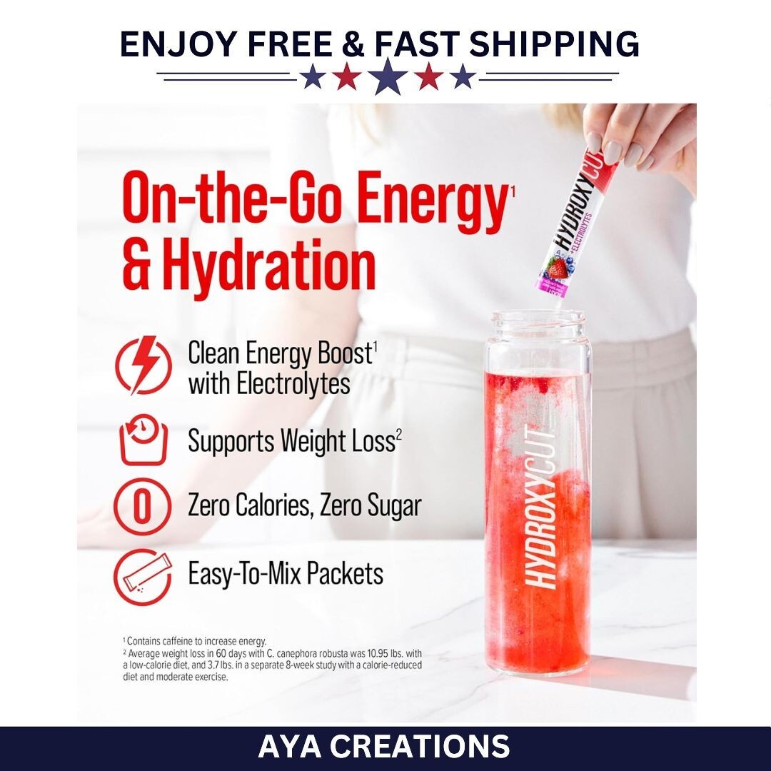 Hydroxycut Drink Mix 21 Sachets Wildberry | Zero Calorie Energy Supplement with Caffeine and Green Coffee