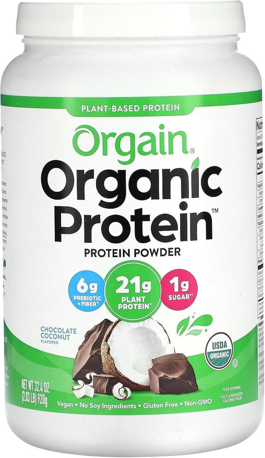 Orgain Vegan Protein Powder 920g – Chocolate Coconut | Plant-Based & Organic