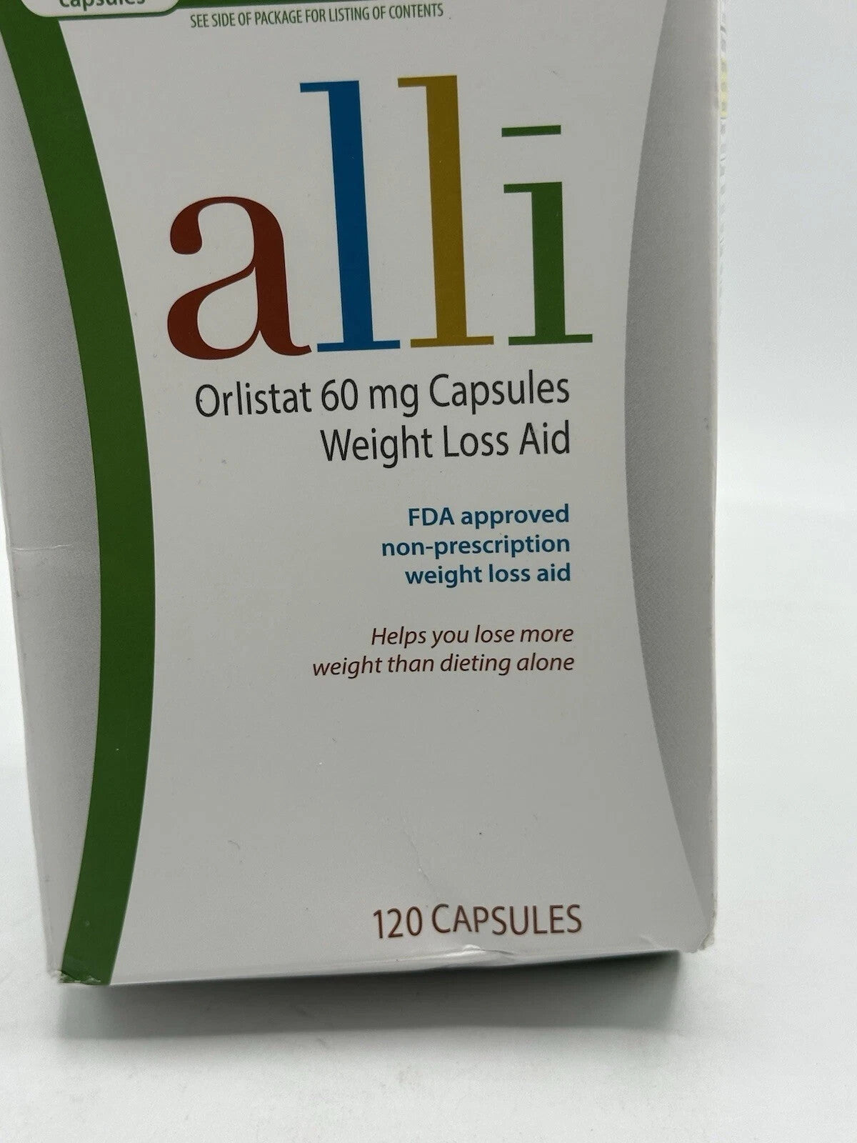 alli® Orlistat 60mg | 120 Capsules for Weight Loss – FDA Approved Supplement | Blocks Fat, Stimulant Free