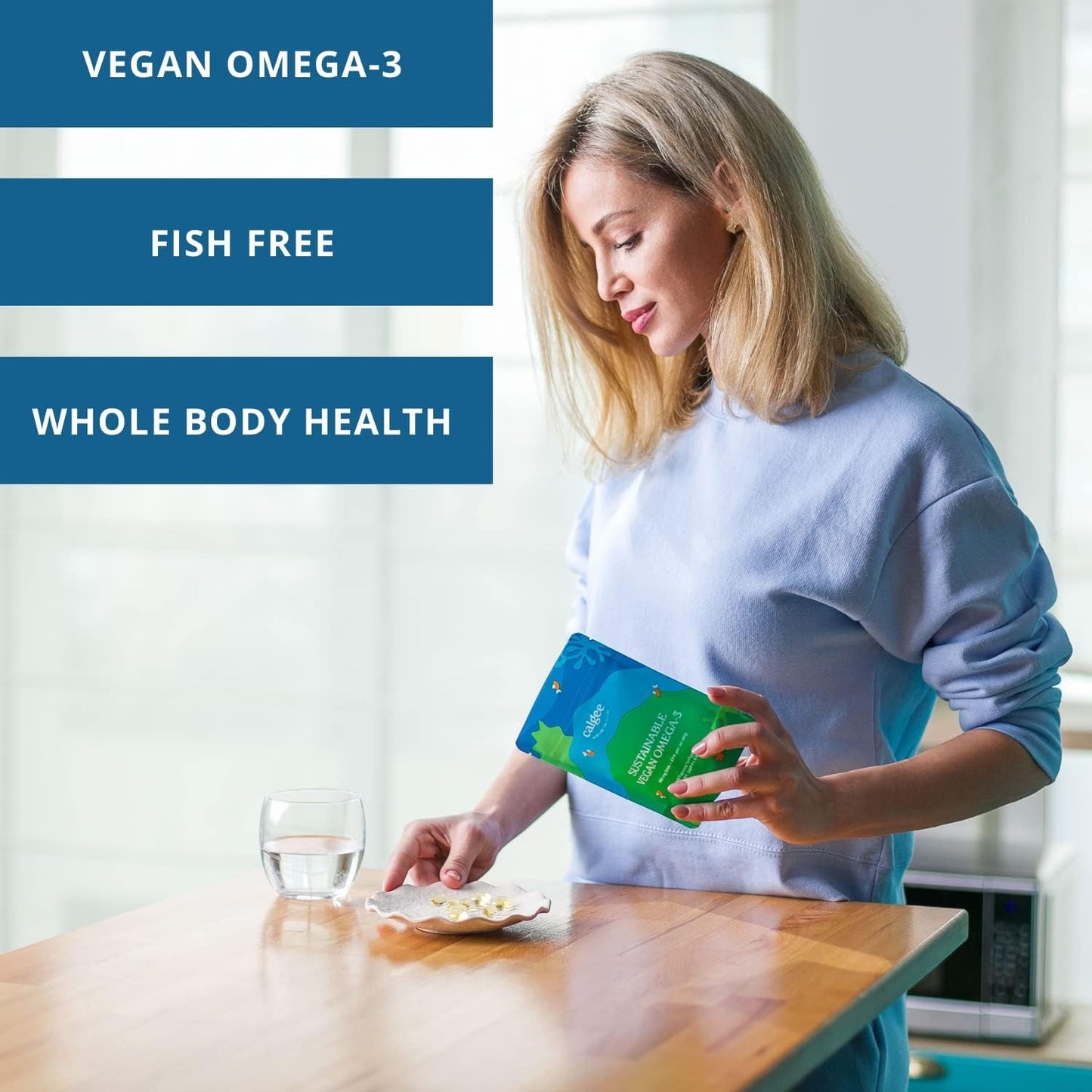 Vegan Omega 3 450mg – DHA + EPA from Algae | Supports Heart, Brain and Immunity