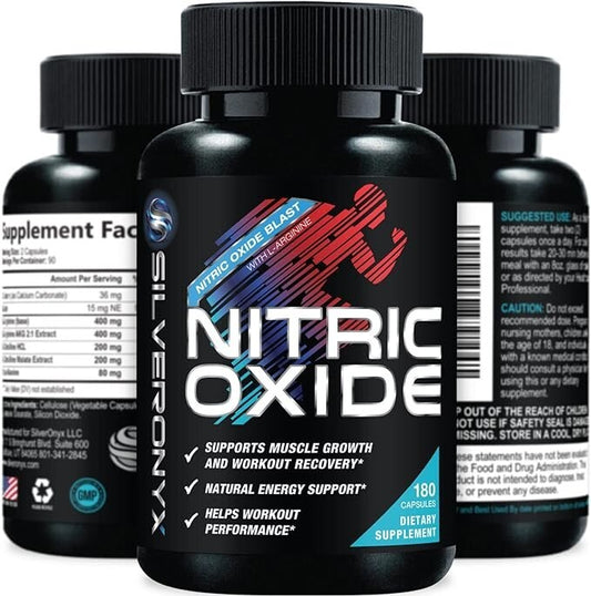 Nitric Oxide Premium 1300mg Supplement – SilverOnyx | Advanced Workout Performance